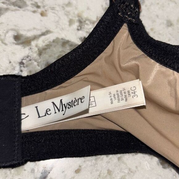 NWT Le Mystere Lace Perfection t shirt bra black 34G - Picture 6 of 6